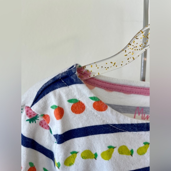 MINI BODEN Girl’s Strawberry Pockets Long SleeveTunic Fruit Dress, 5/6Y, VGUC - Picture 3 of 6